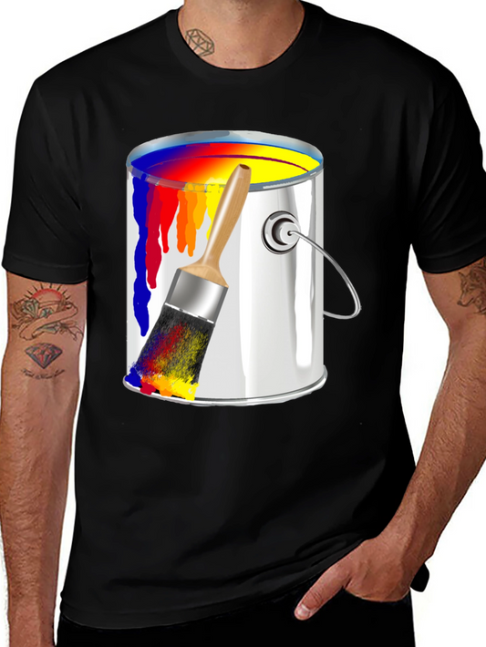 Paint Can T-Shirt - Colorful Artistic Design