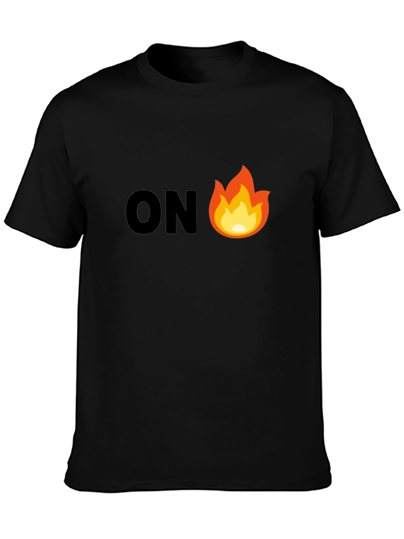 On Fire Graphic Tee - Mens Black T-Shirt