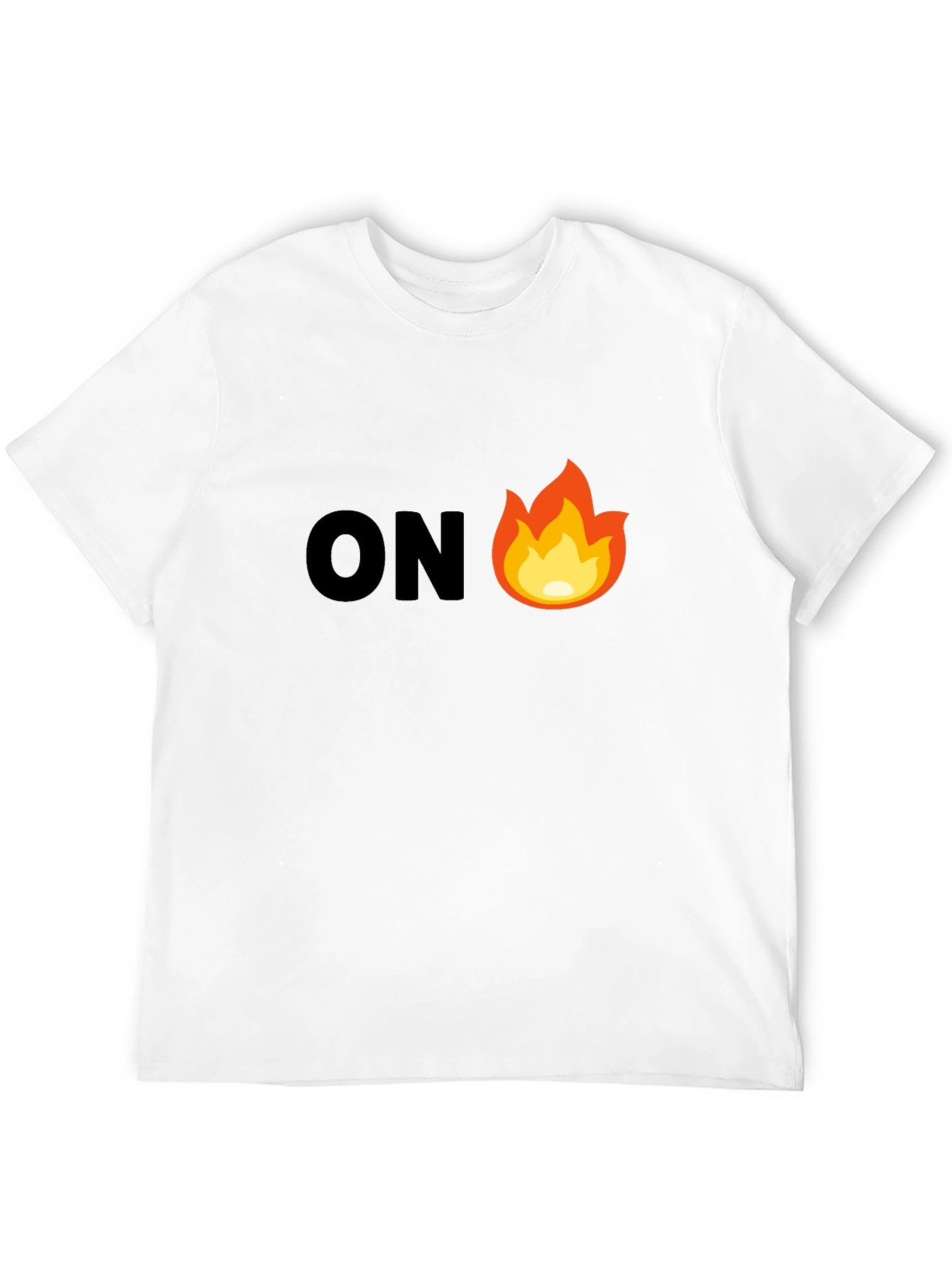 On Fire Graphic Tee - Mens Black T-Shirt