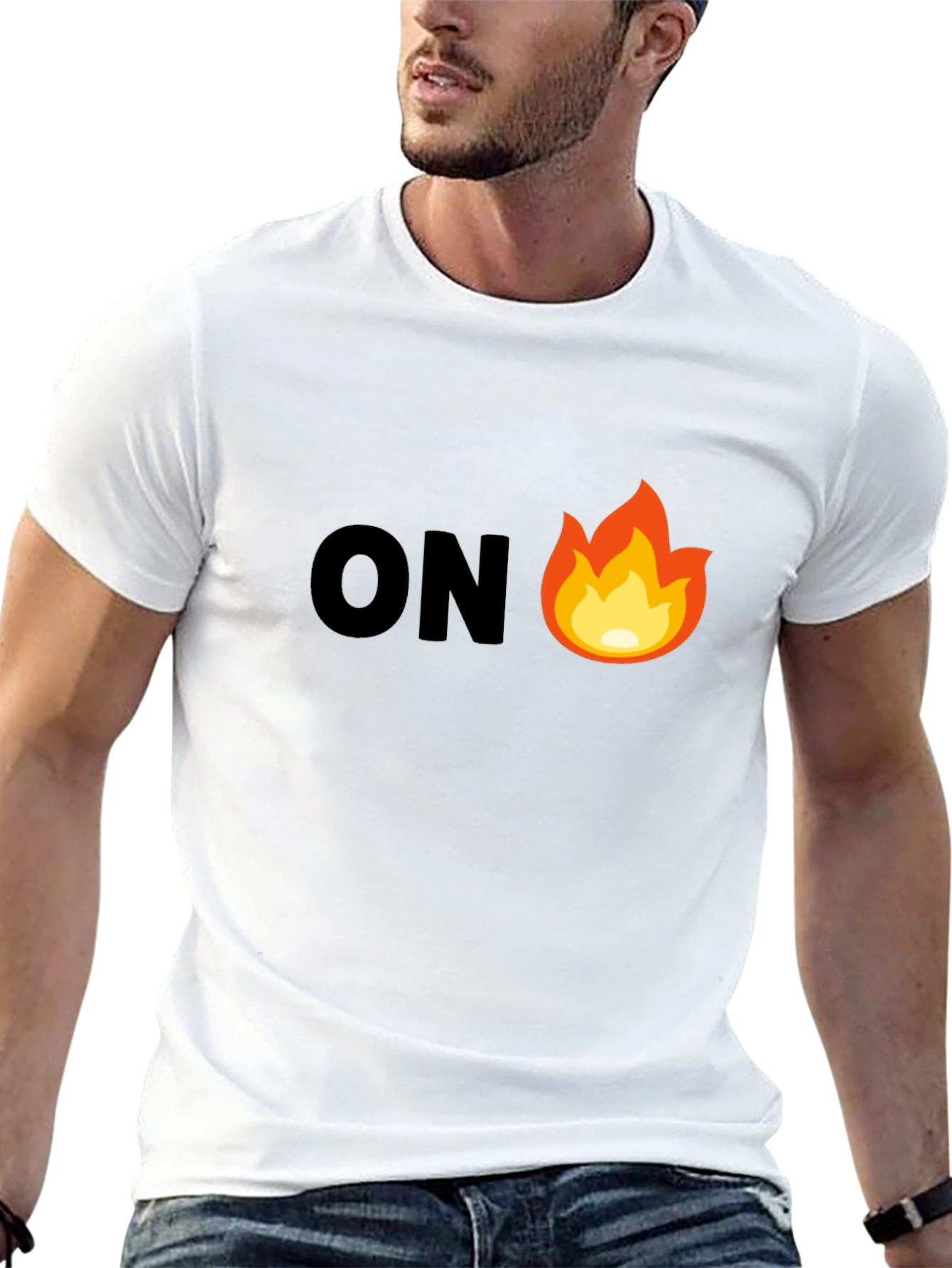 On Fire Graphic Tee - Mens Black T-Shirt