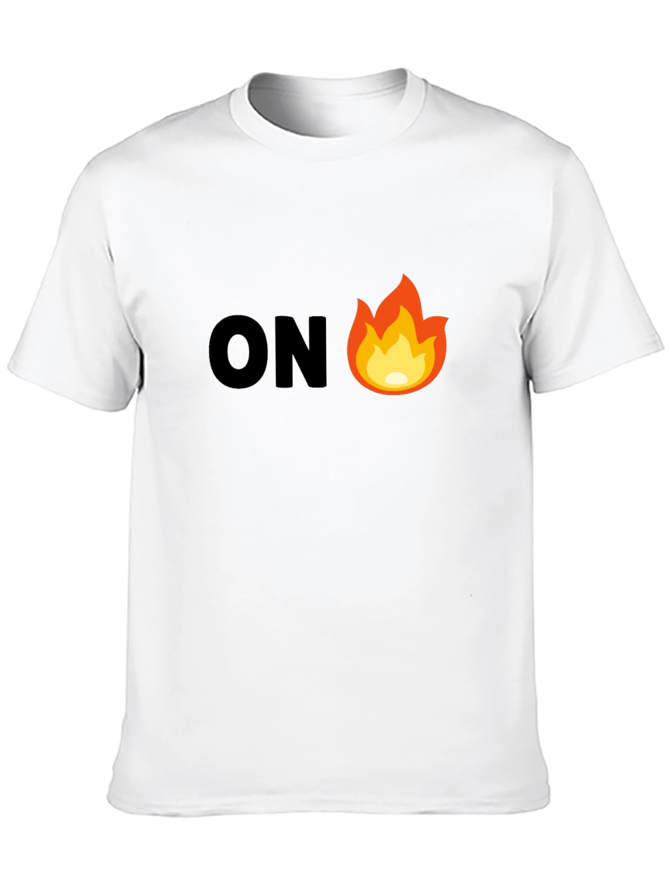 On Fire Graphic Tee - Mens Black T-Shirt