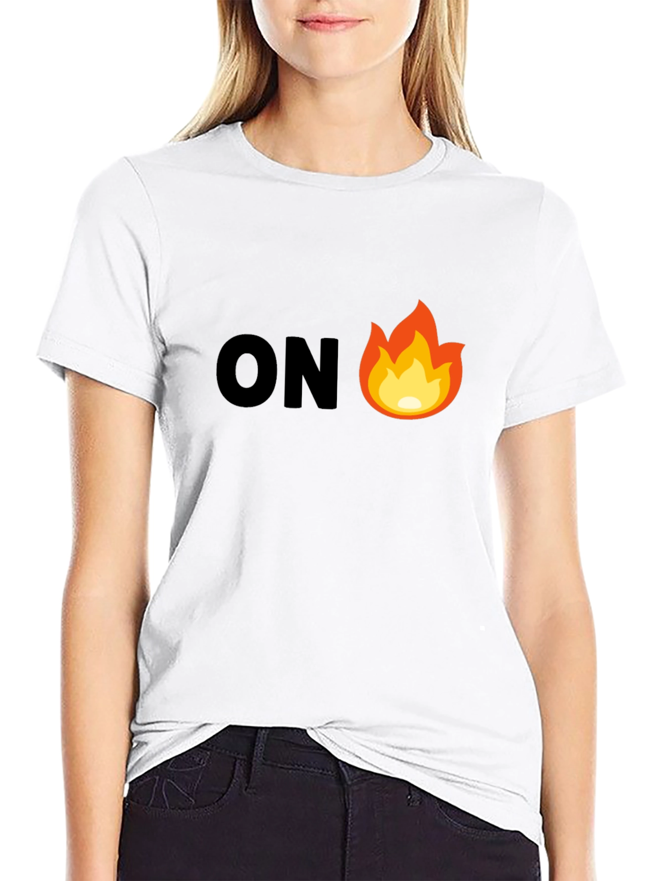 On Fire Graphic Tee - Mens Black T-Shirt