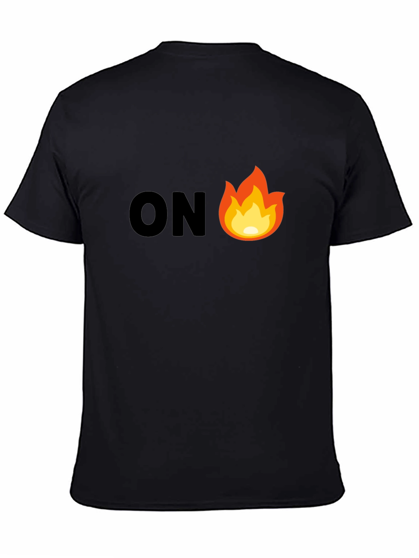 On Fire Graphic Tee - Mens Black T-Shirt