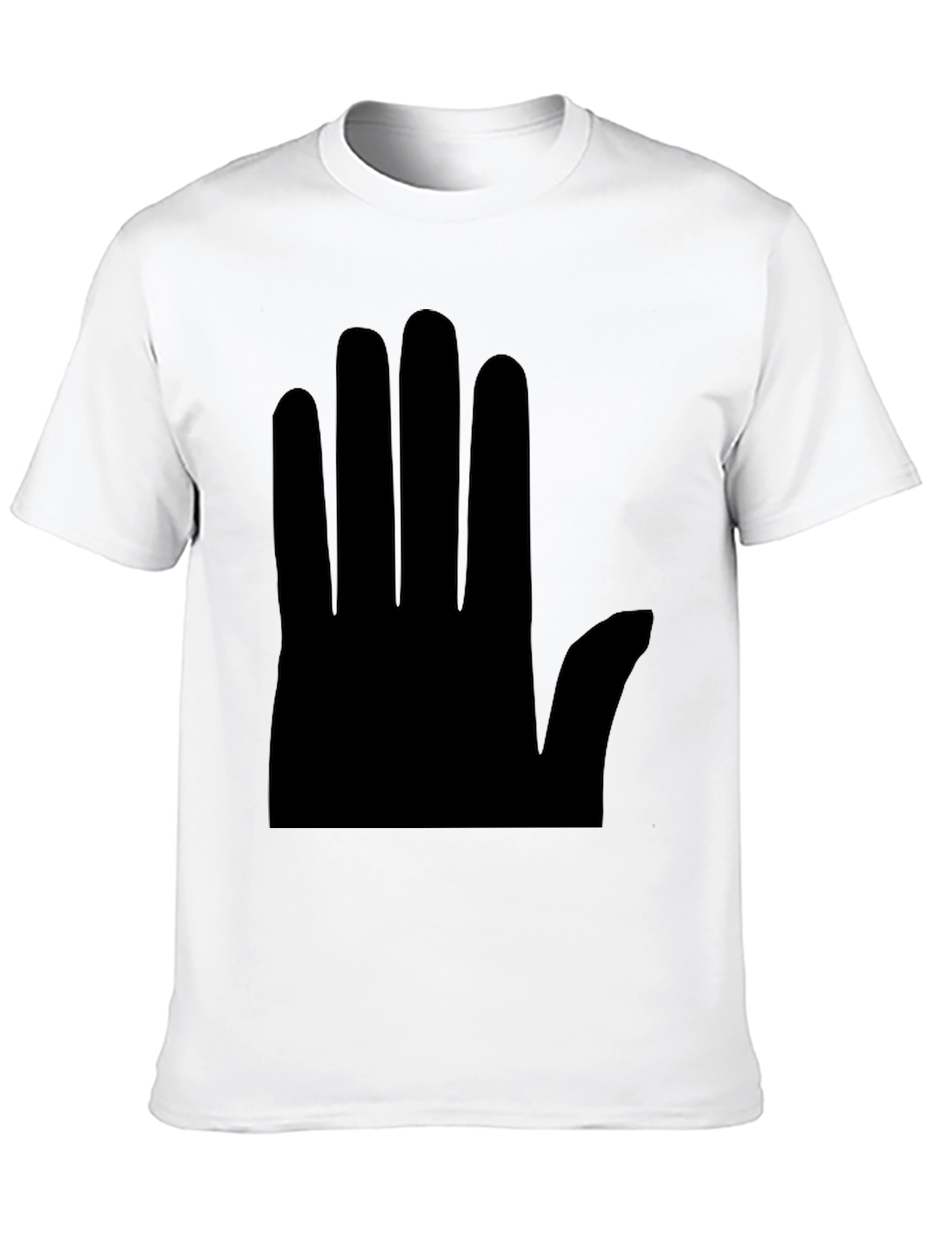 Minimalist Hand Graphic Black T-Shirt