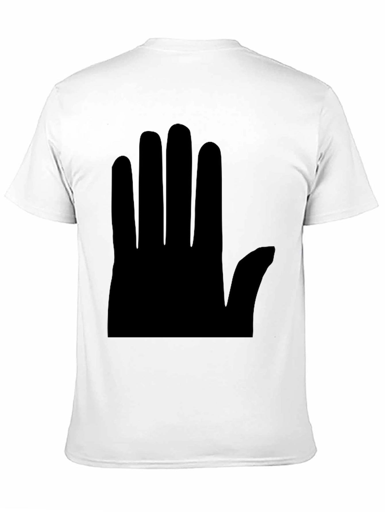 Minimalist Hand Graphic Black T-Shirt