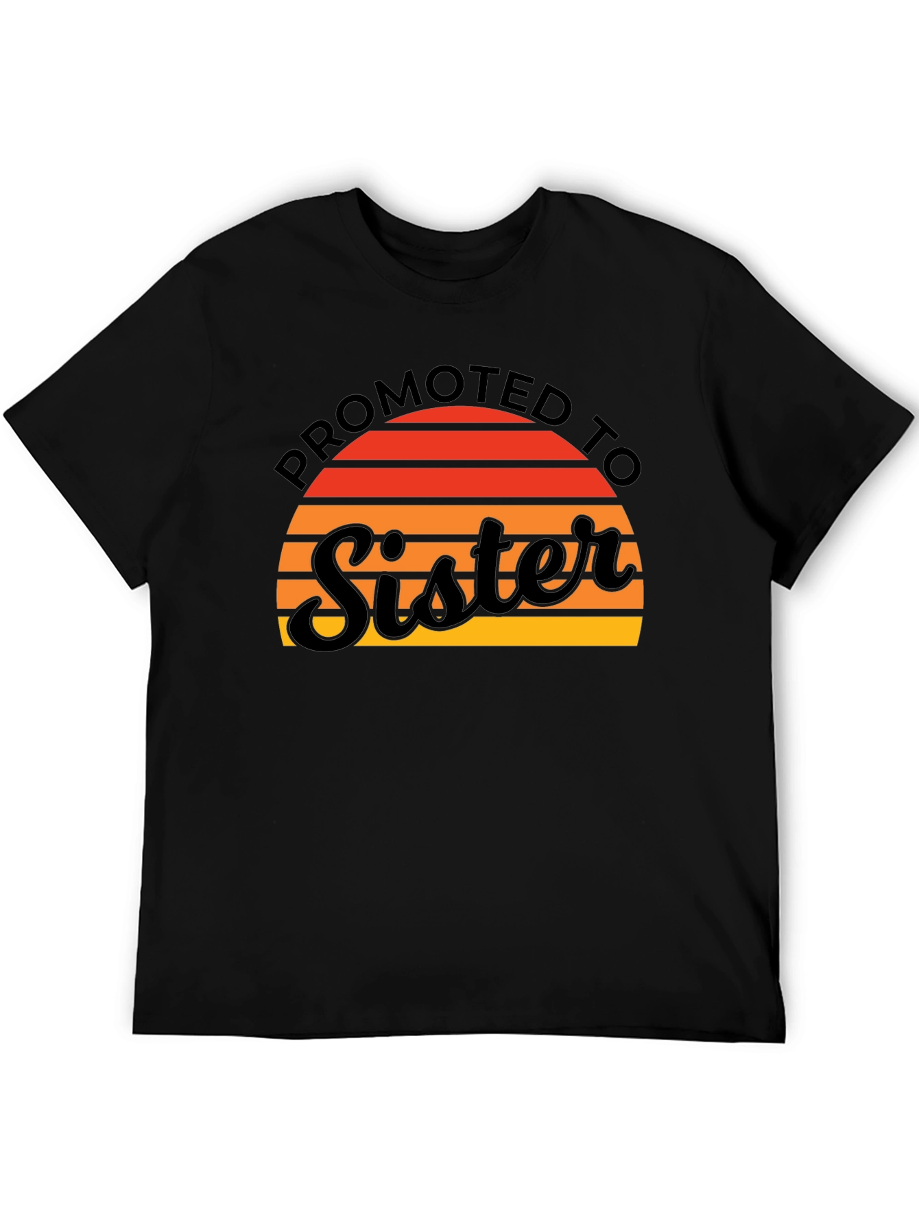 Promoted To Sister T-Shirt - Cute Sibling Reveal Tee