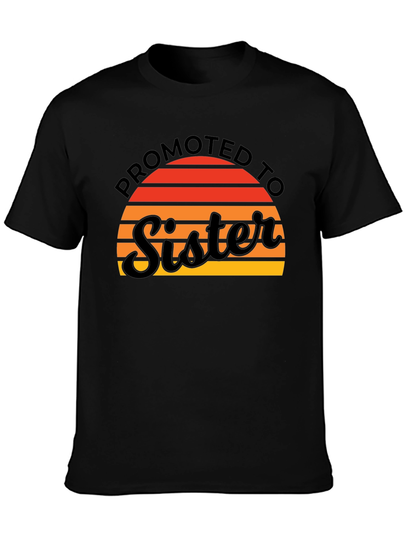 Promoted To Sister T-Shirt - Cute Sibling Reveal Tee
