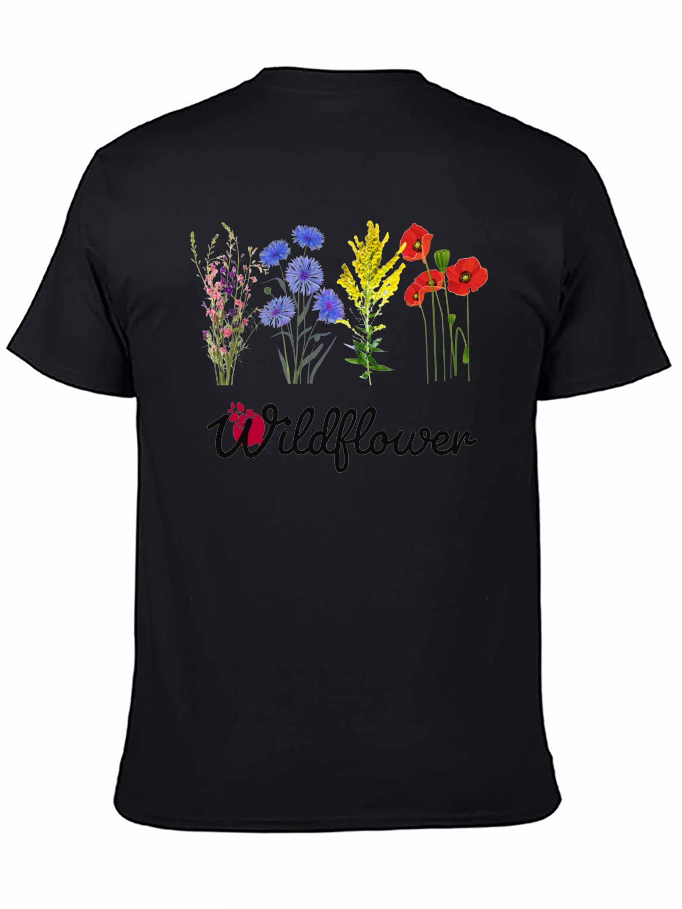 Wildflower Graphic Tee - Black