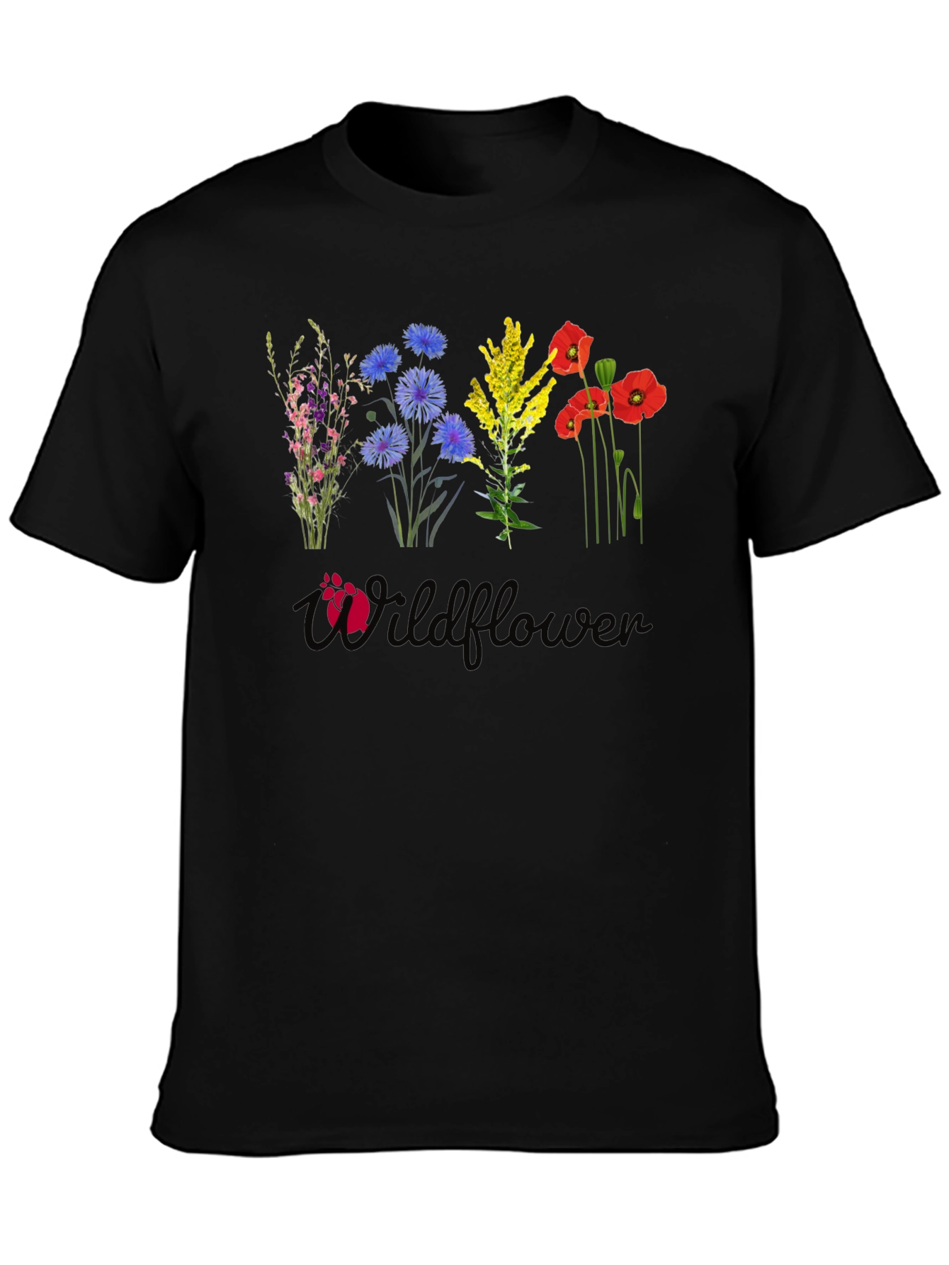 Wildflower Graphic Tee - Black
