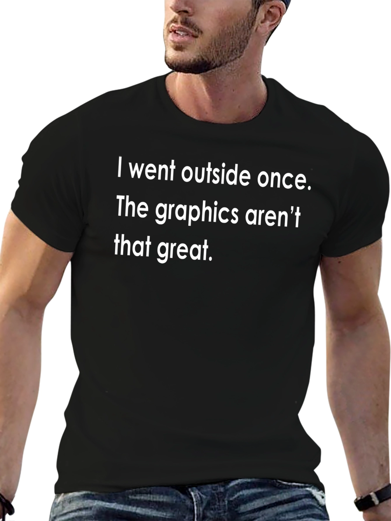 Funny I Went Outside Once Graphic Tee