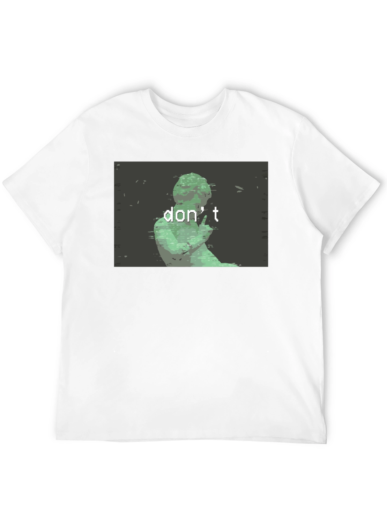 Dont Statue Graphic Tee - Black Cotton Shirt