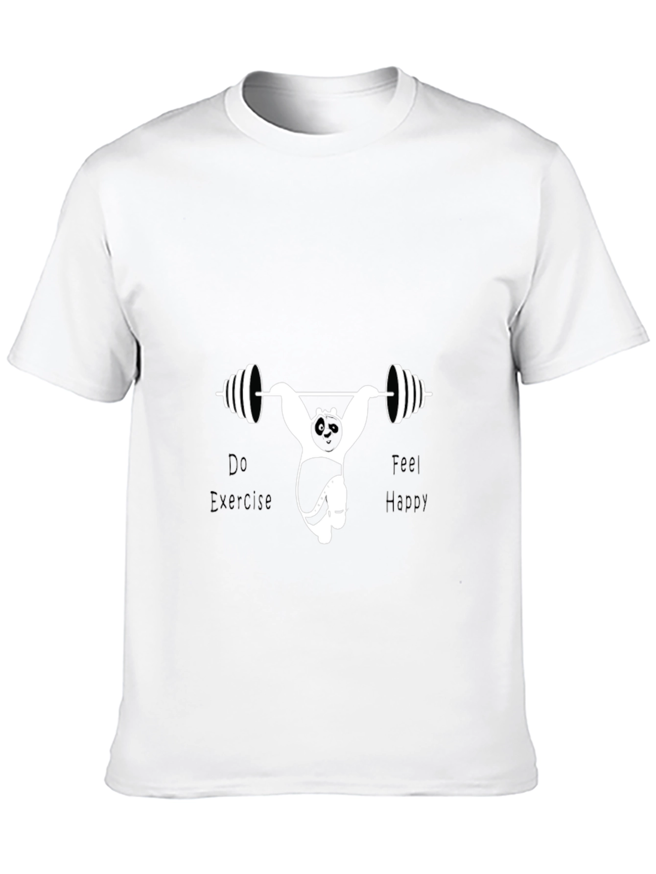 Panda Workout T-Shirt - Funny Fitness Tee