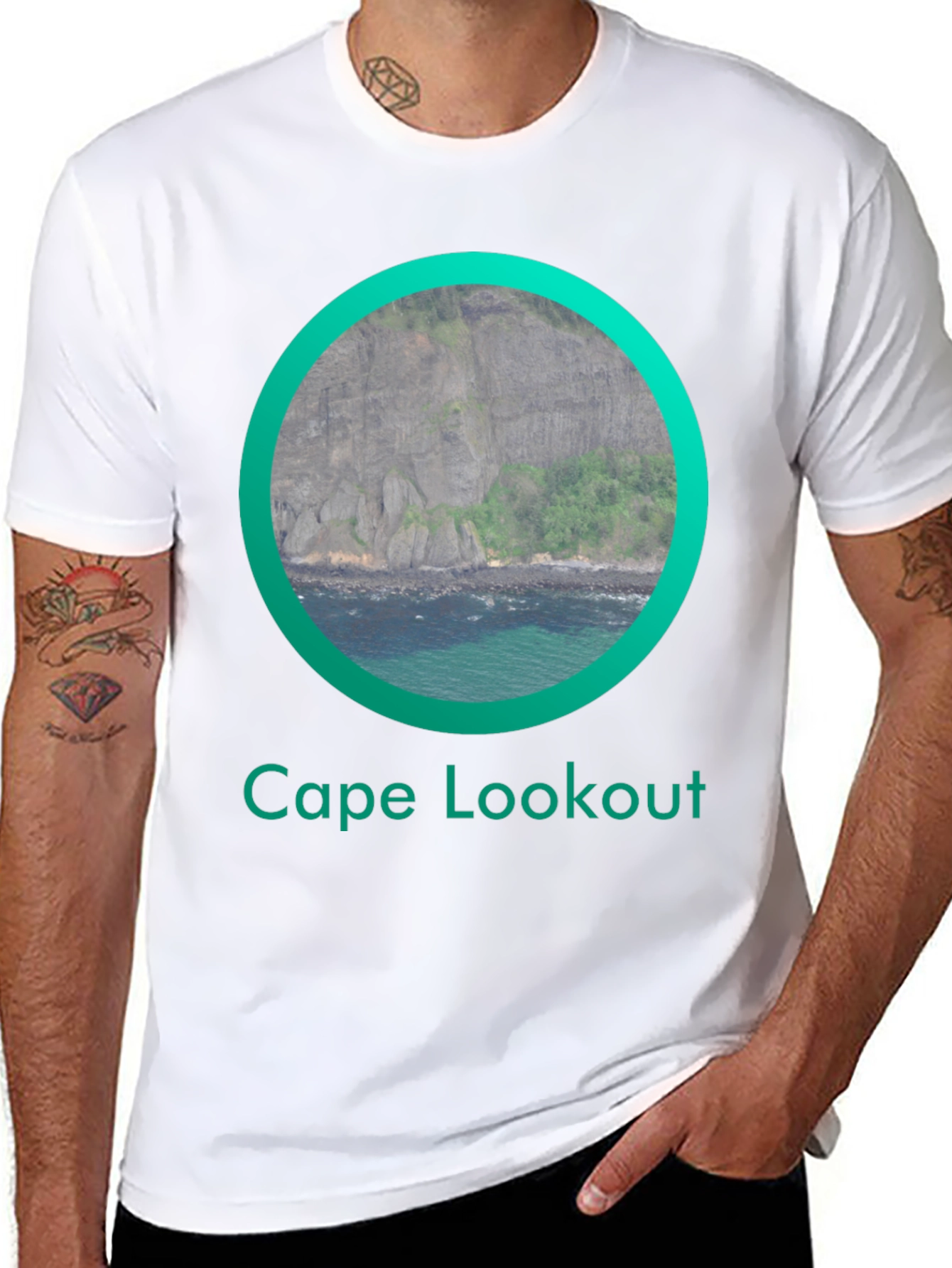 Cape Lookout Graphic T-Shirt - Coastal Design