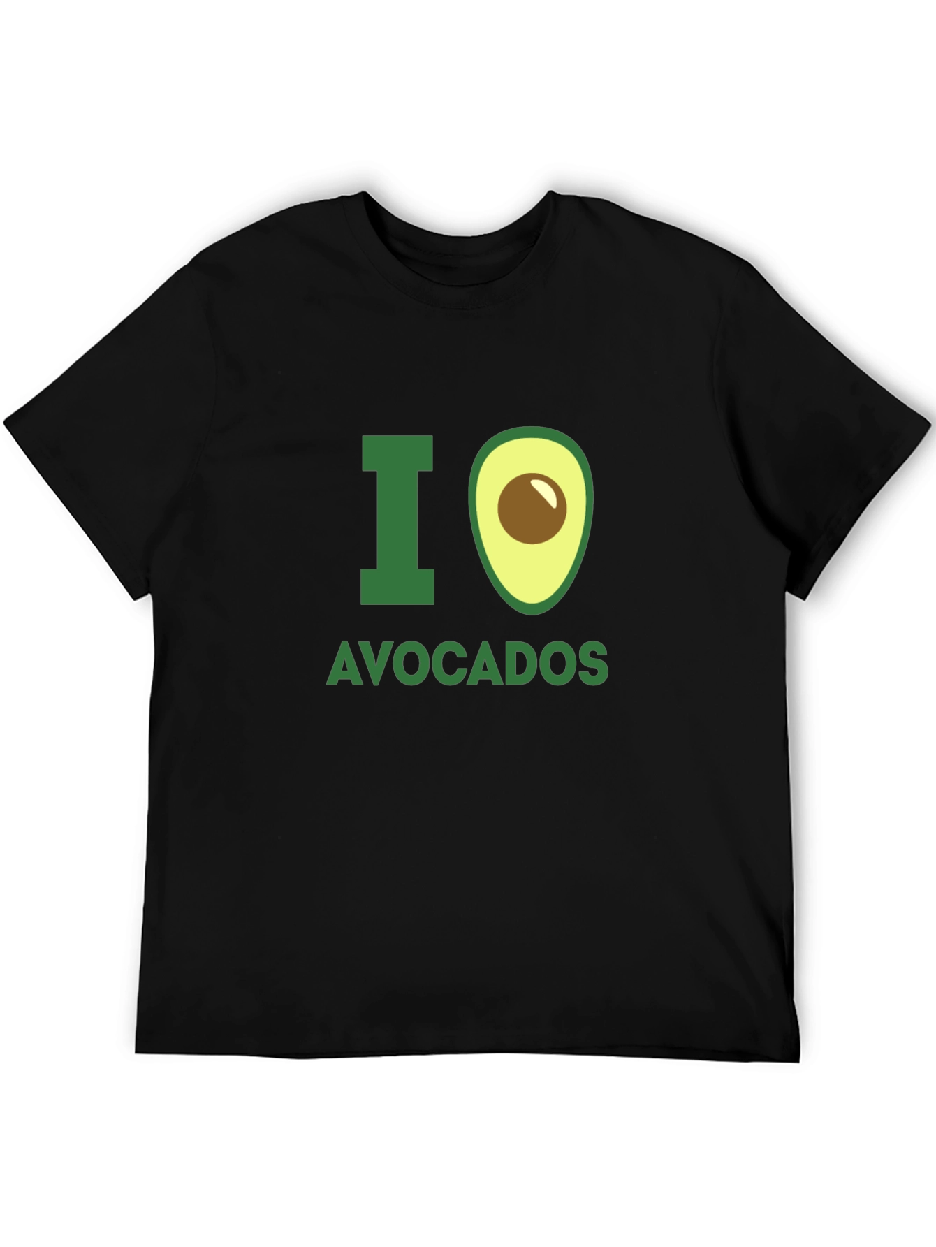 I Love Avocados Graphic T-Shirt - Black