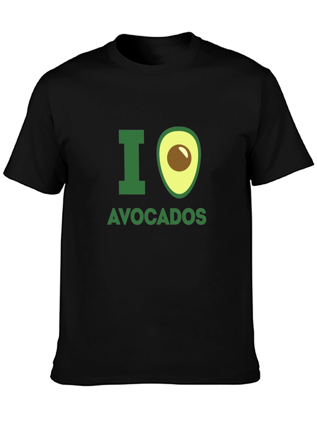 I Love Avocados Graphic T-Shirt - Black