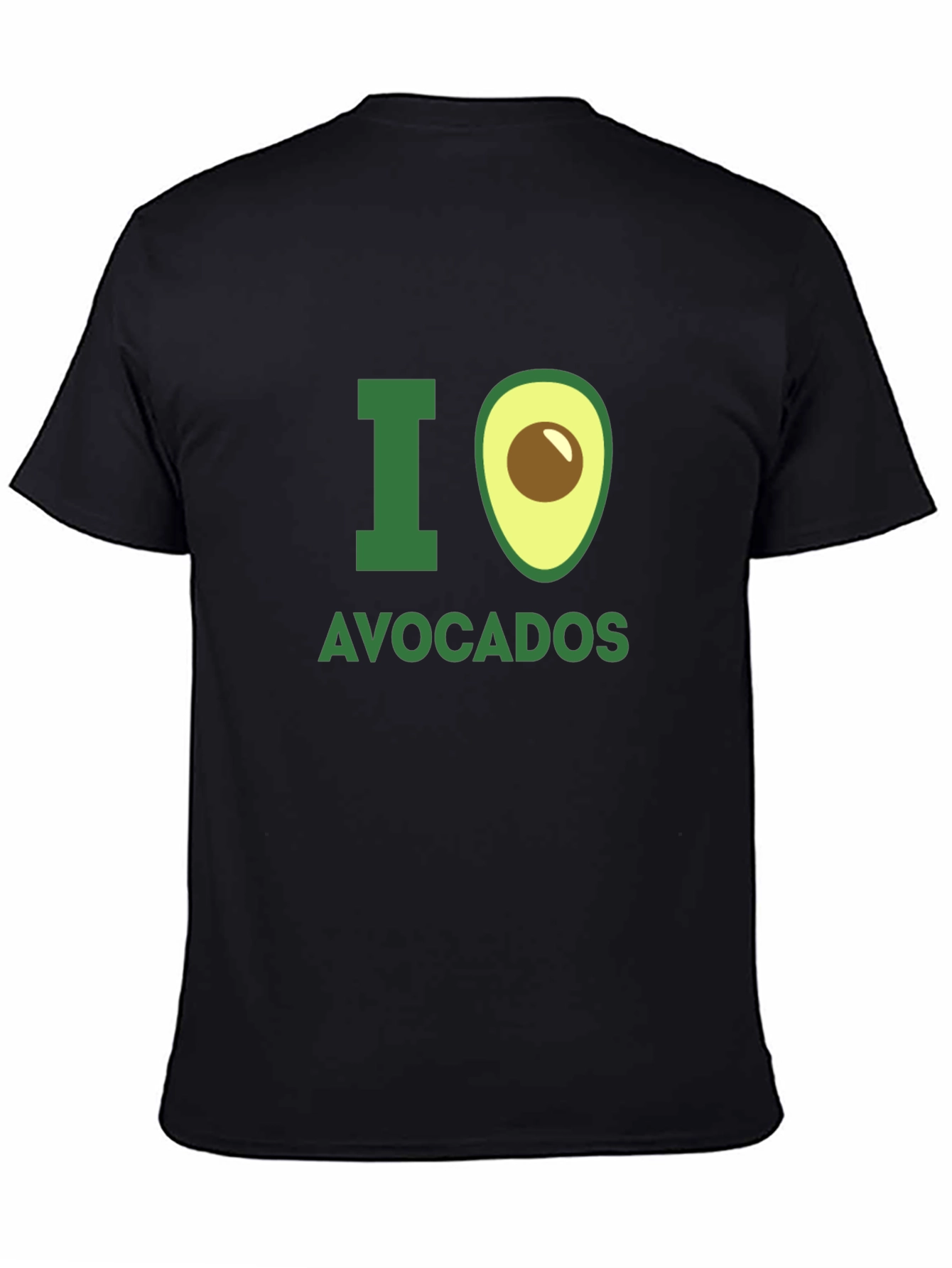 I Love Avocados Graphic T-Shirt - Black