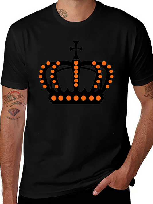 Crown Graphic Tee - Black Casual Shirt