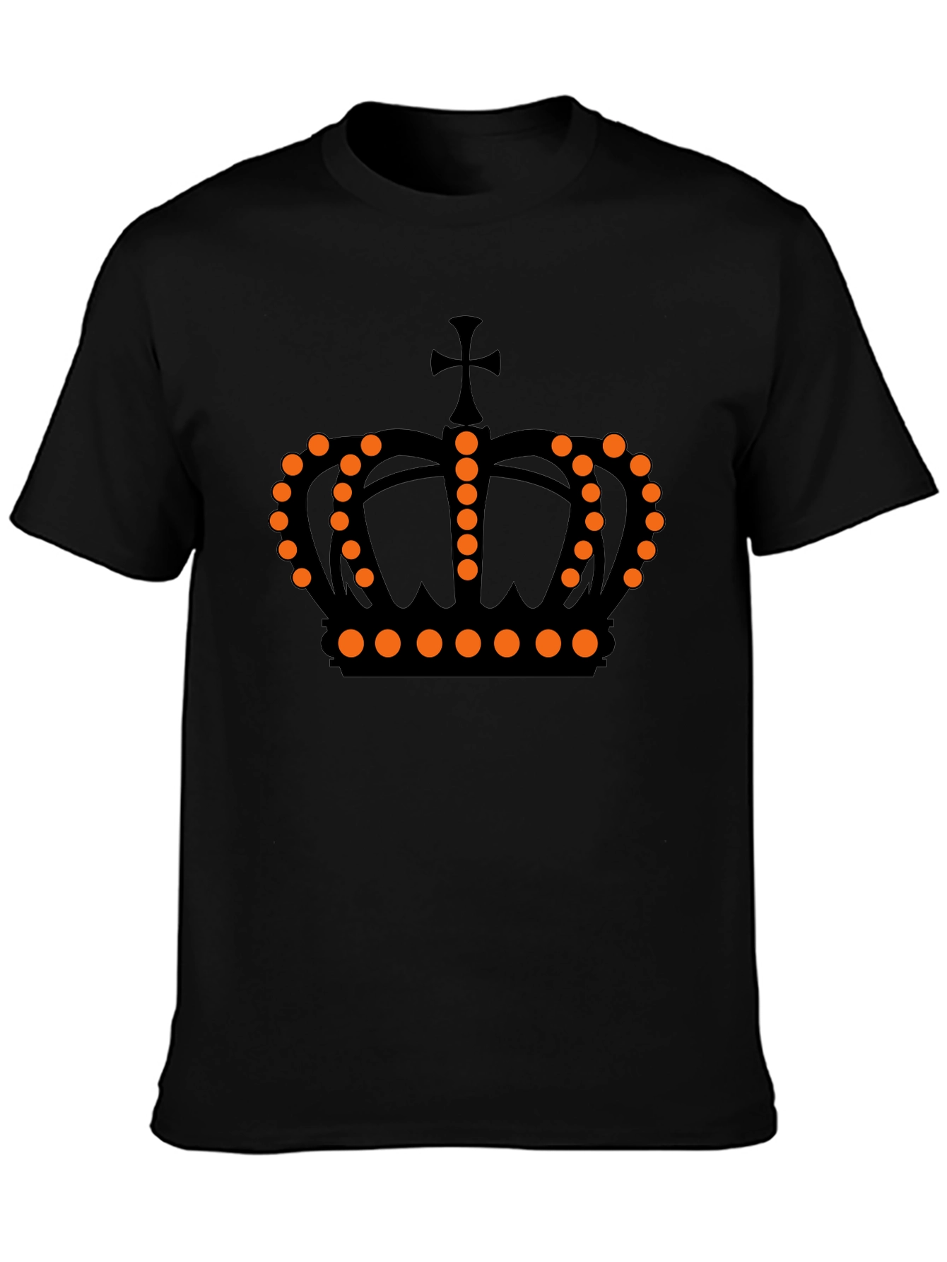 Crown Graphic Tee - Black Casual Shirt