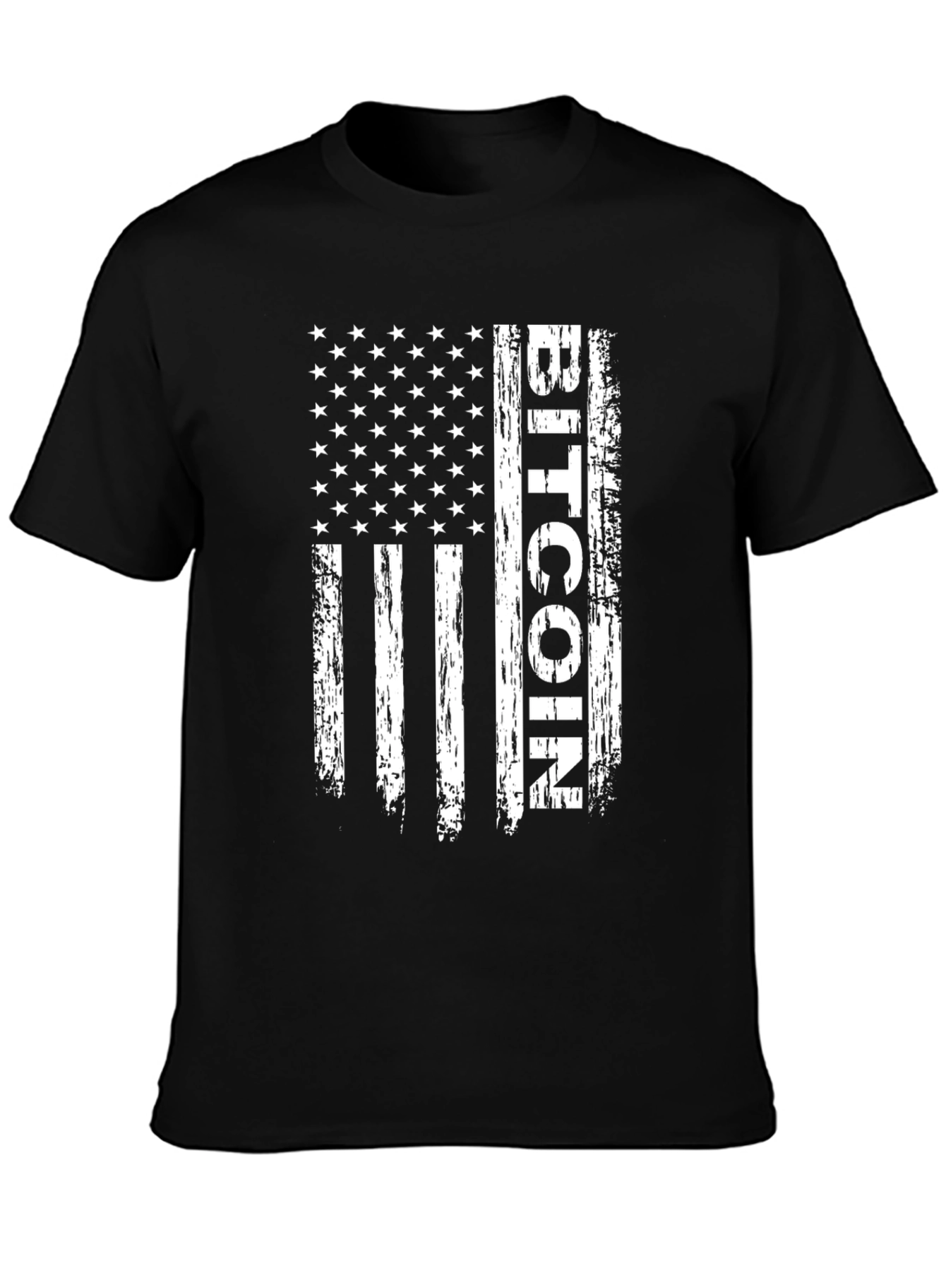 Bitcoin USA Flag T-Shirt - Crypto Patriot Tee