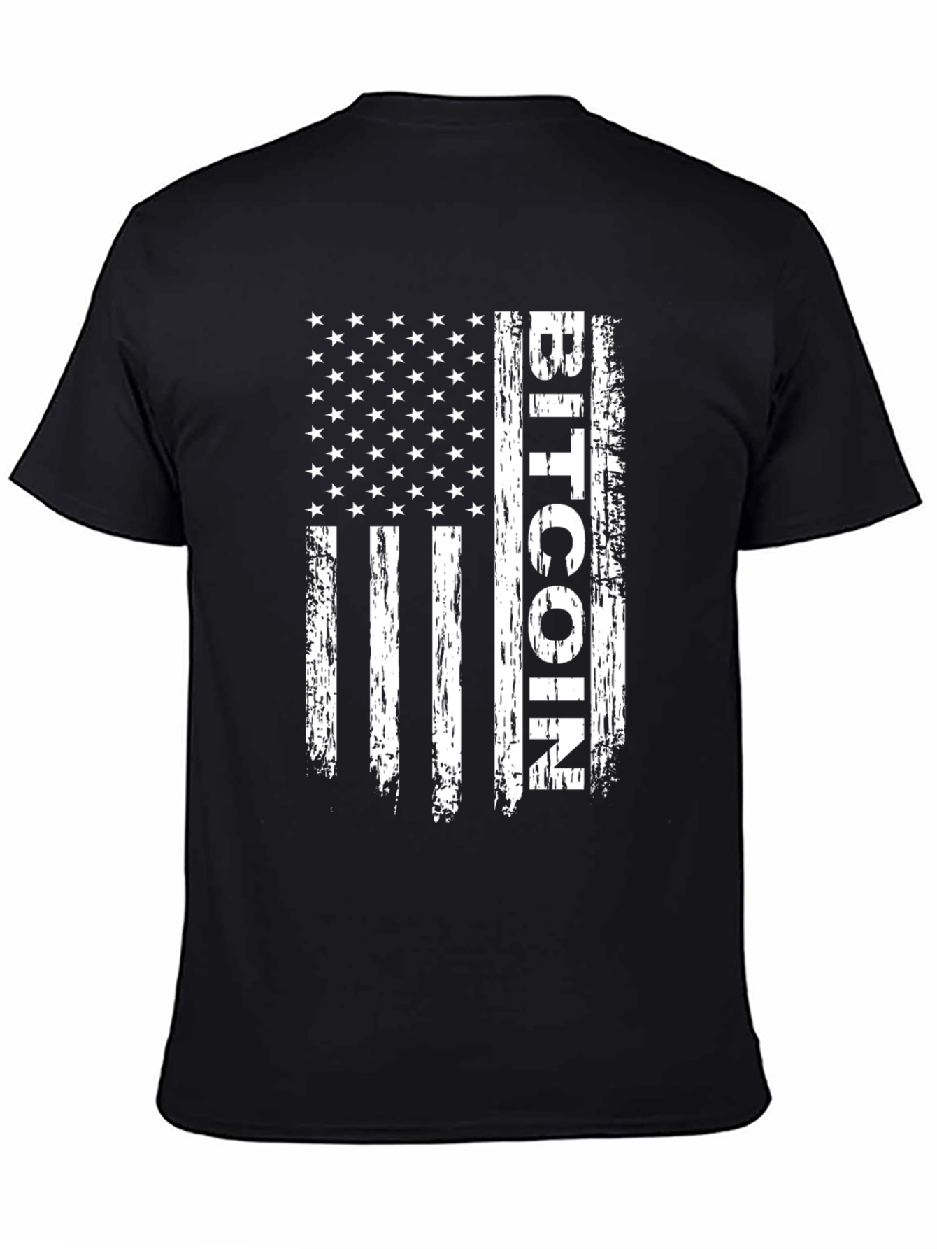 Bitcoin USA Flag T-Shirt - Crypto Patriot Tee