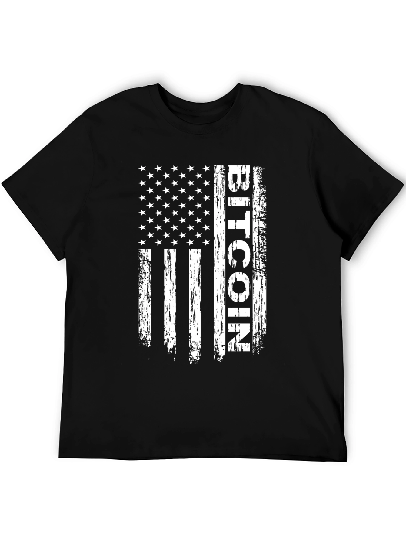 Bitcoin USA Flag T-Shirt - Crypto Patriot Tee