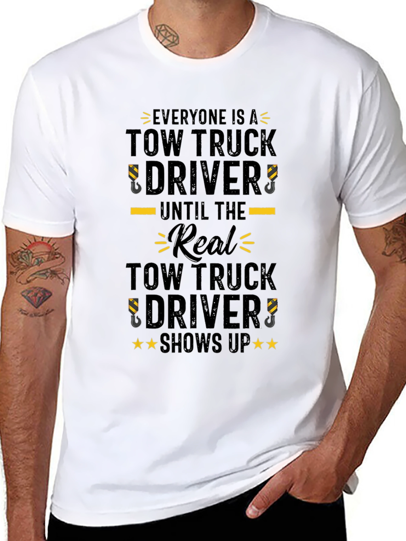 Tow Truck Driver Graphic T-Shirt