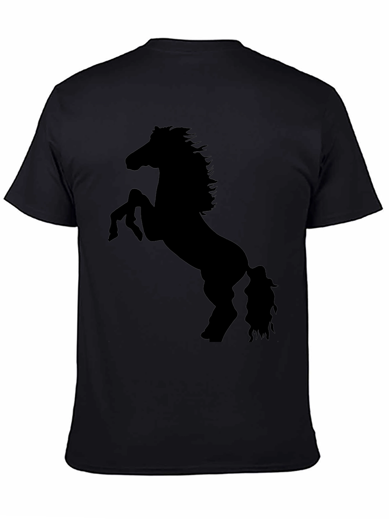 Black Horse Silhouette Graphic Tee - Unisex