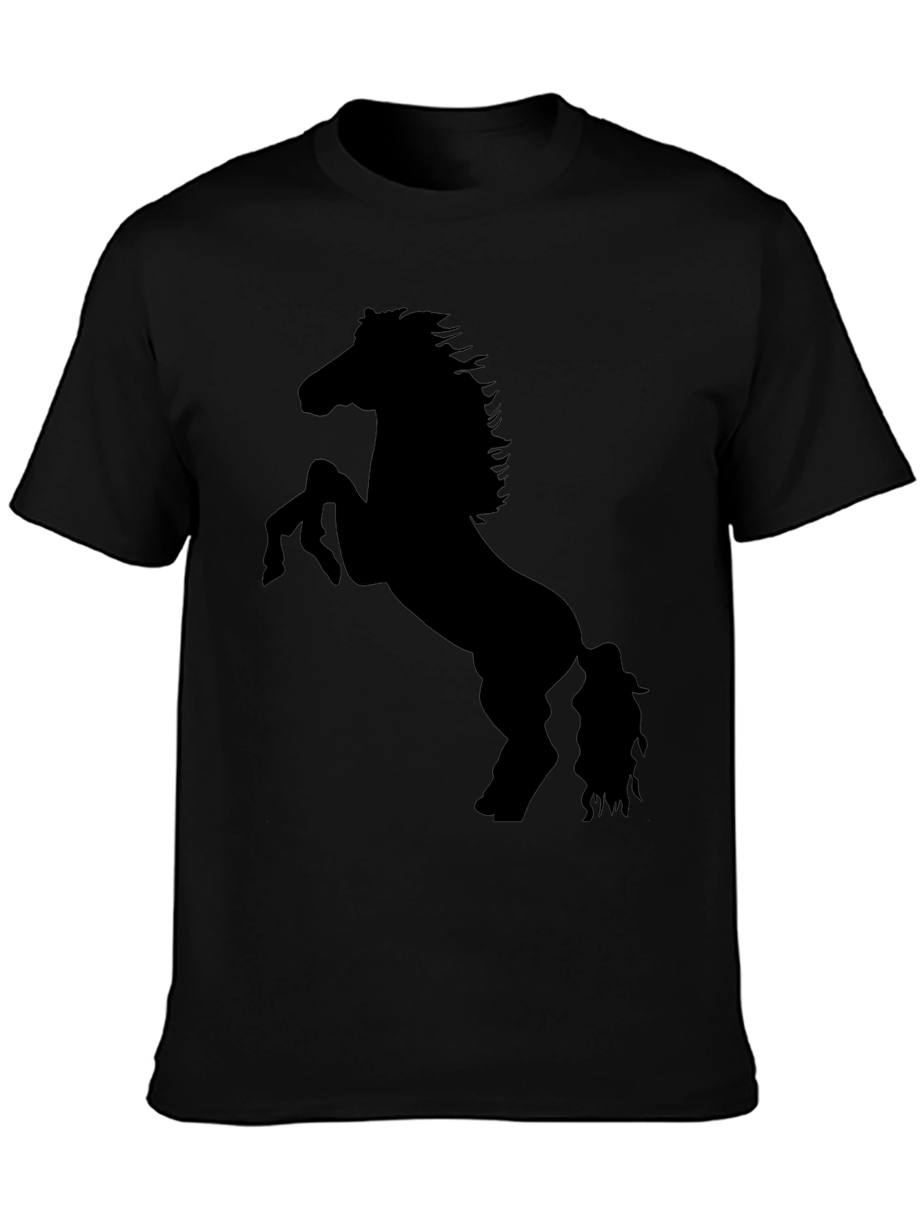 Black Horse Silhouette Graphic Tee - Unisex