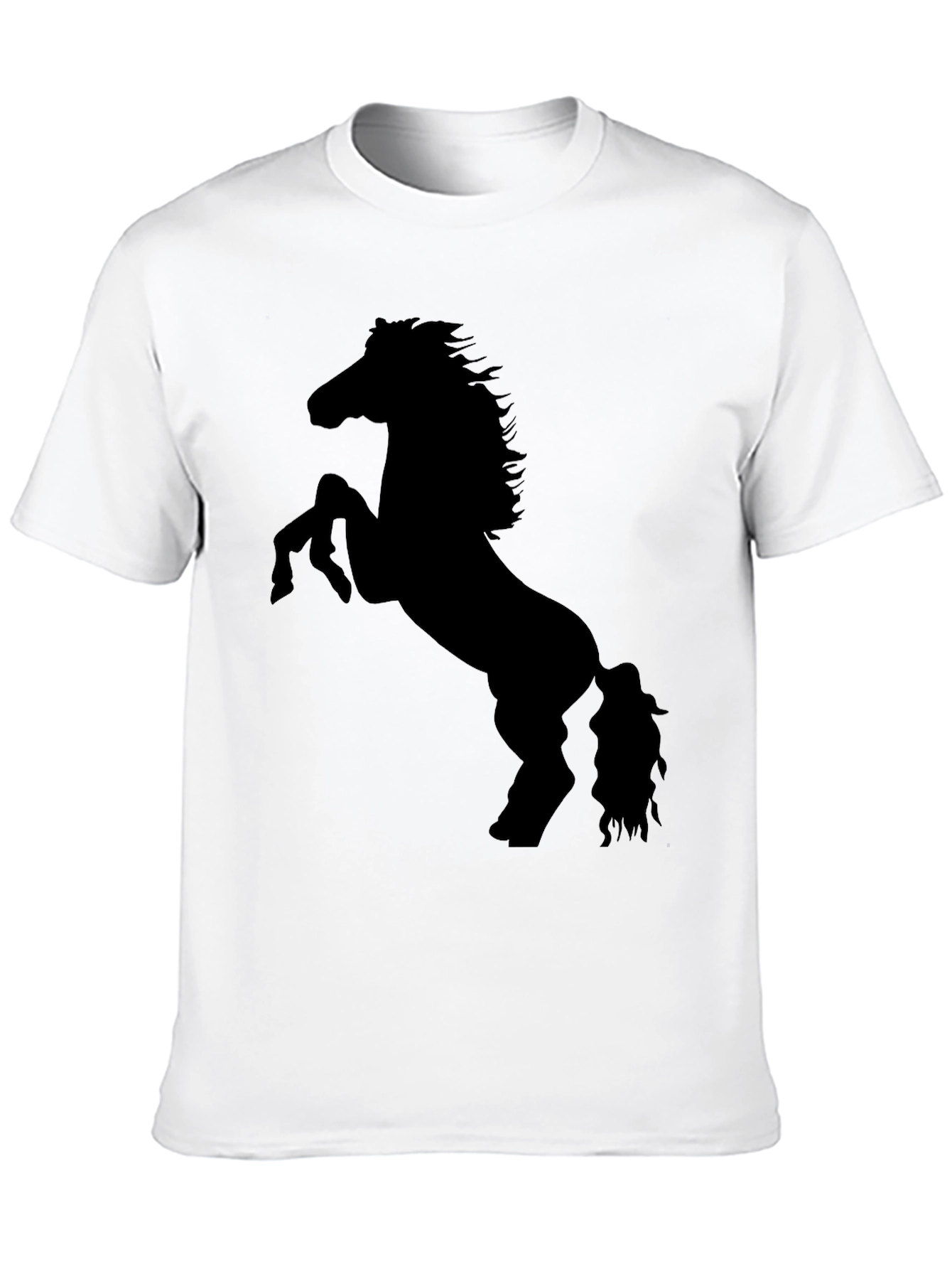 Black Horse Silhouette Graphic Tee - Unisex