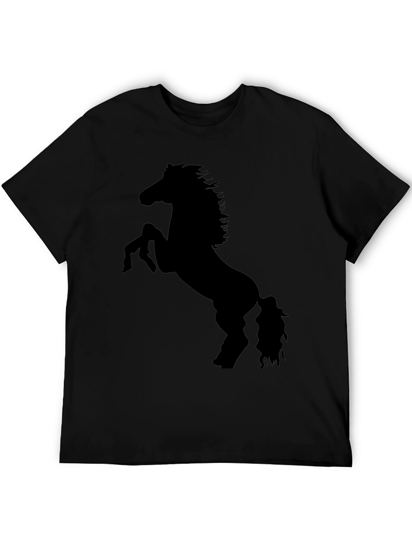 Black Horse Silhouette Graphic Tee - Unisex