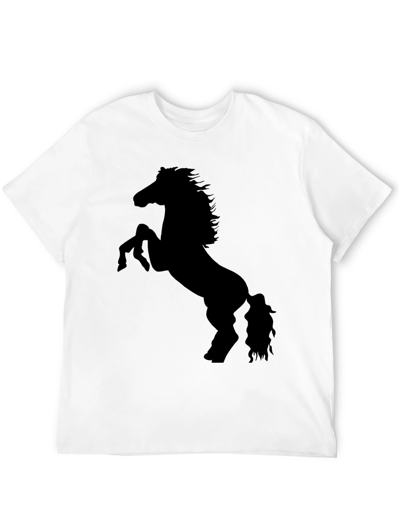 Black Horse Silhouette Graphic Tee - Unisex