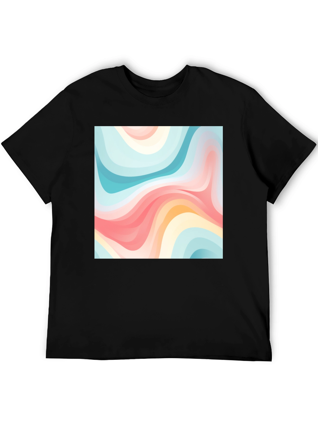 Retro Wave Tee - Abstract Graphic Print
