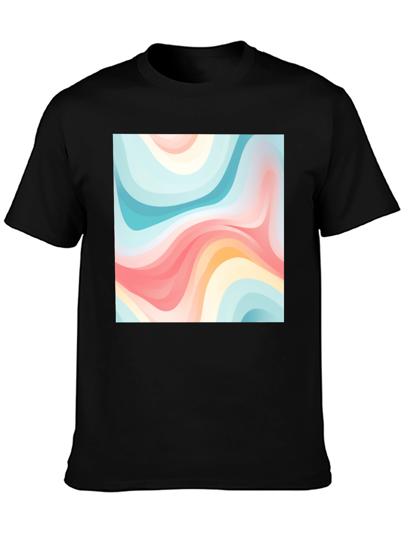 Retro Wave Tee - Abstract Graphic Print
