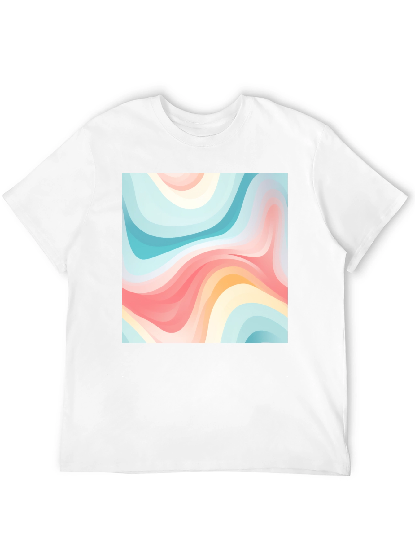 Retro Wave Tee - Abstract Graphic Print
