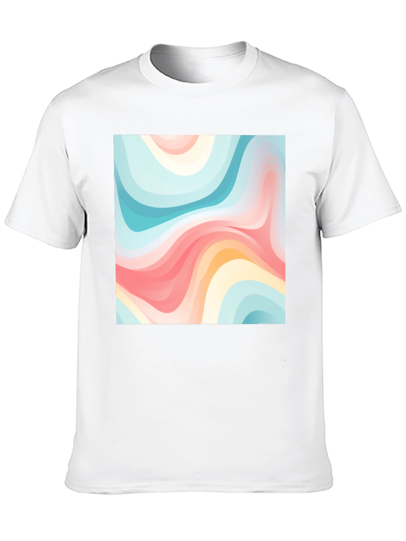 Retro Wave Tee - Abstract Graphic Print