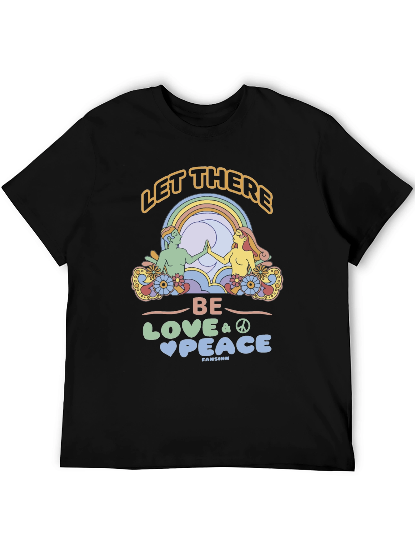 Retro Let There Be Love Graphic Tee