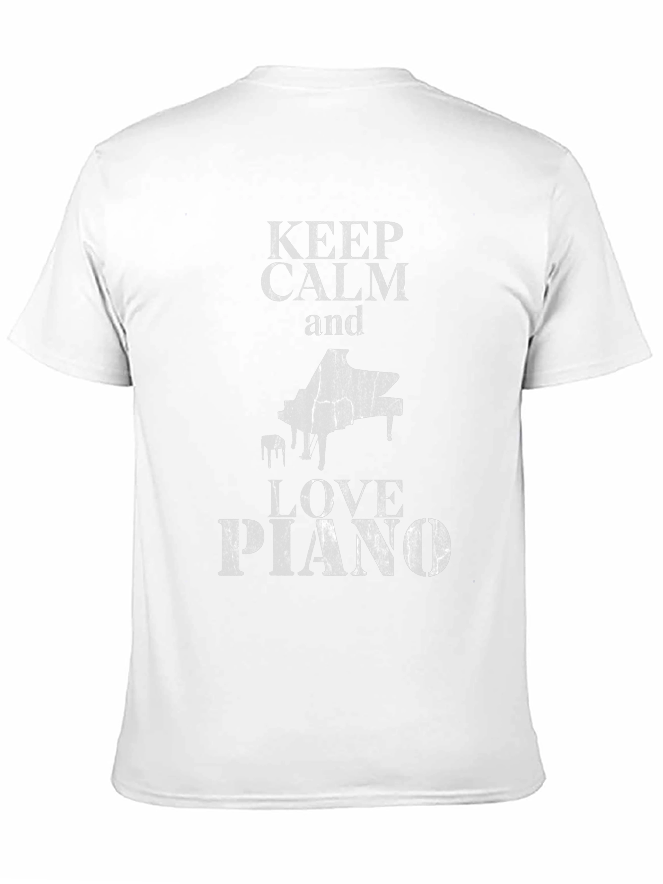 Keep Calm and Love Piano Black T-Shirt