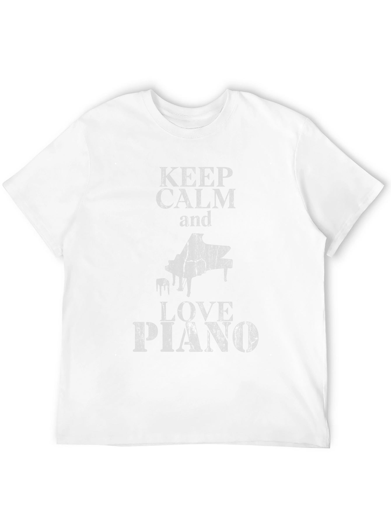 Keep Calm and Love Piano Black T-Shirt