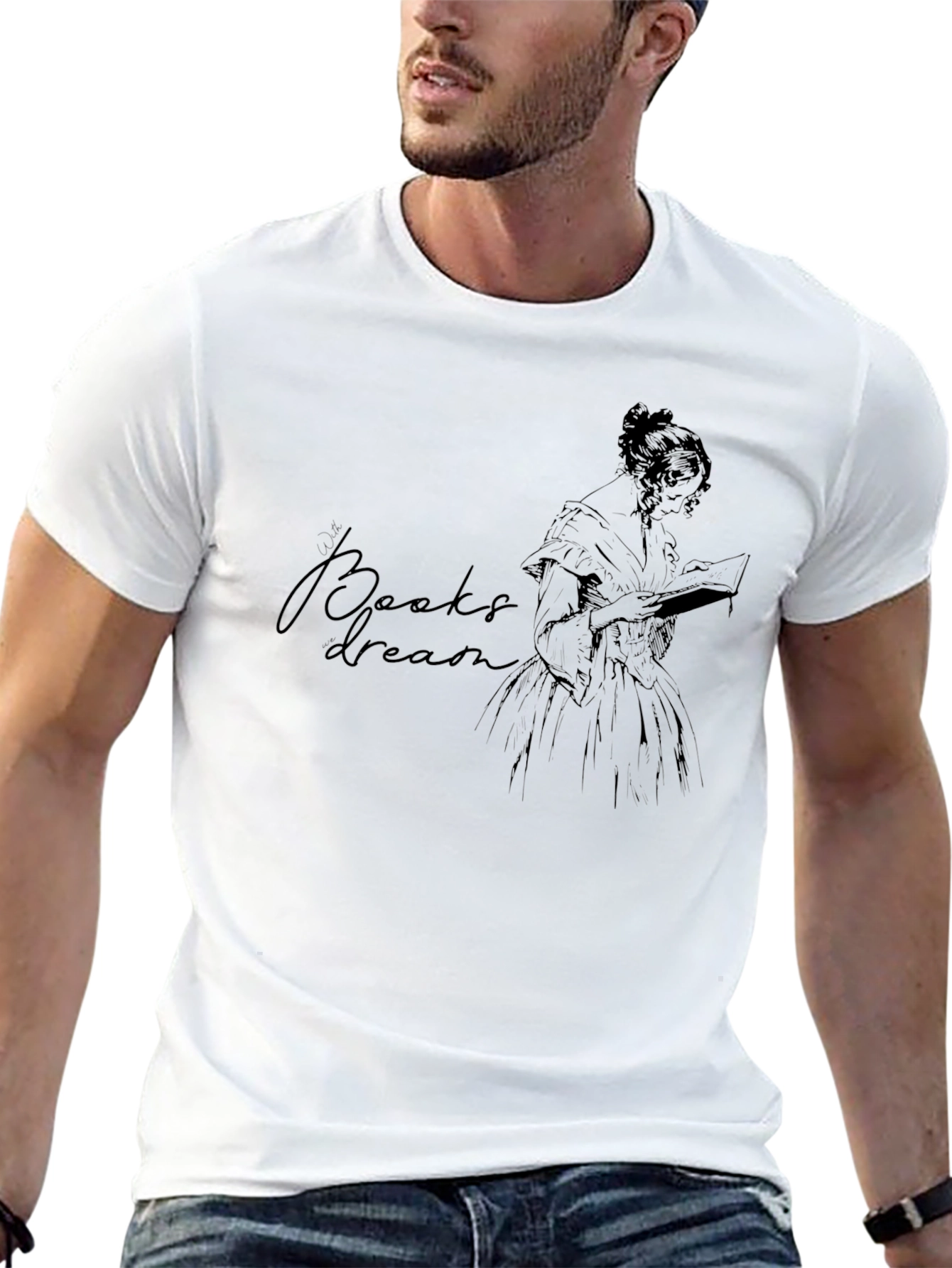 Books & Dreams T-Shirt - Literary Apparel