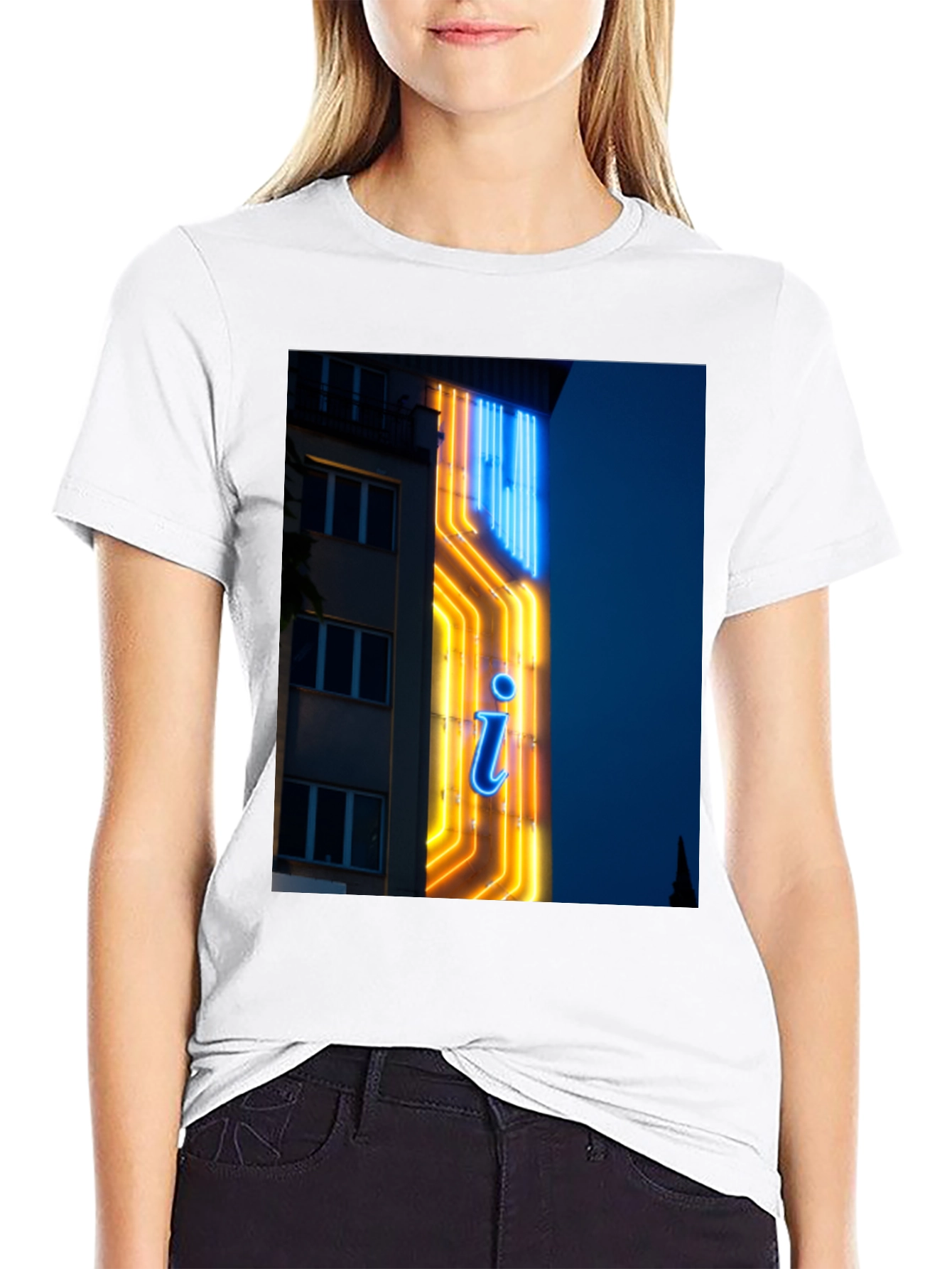Neon Sign Graphic T-Shirt