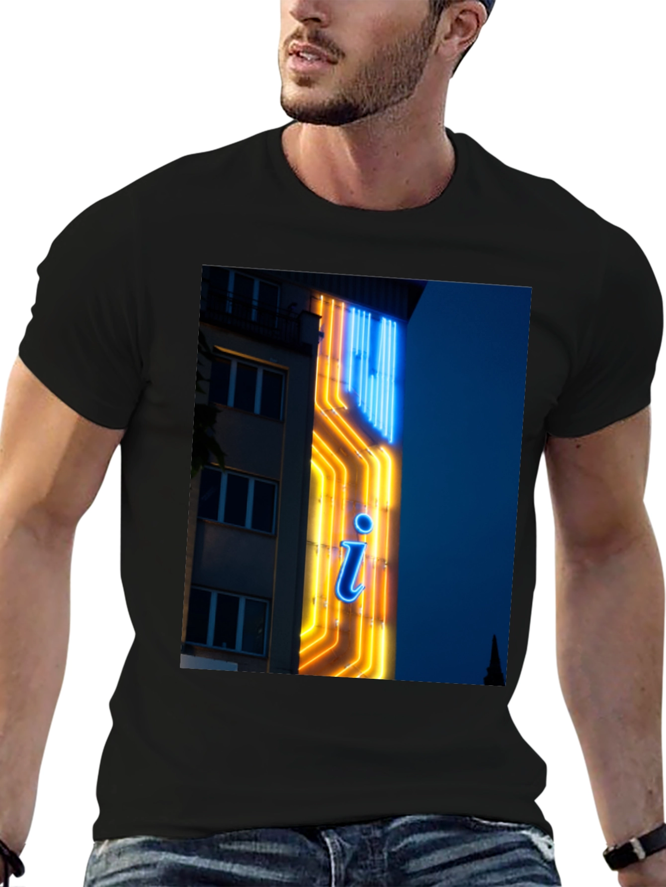 Neon Sign Graphic T-Shirt