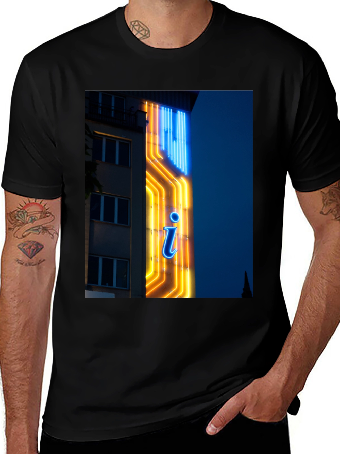 Neon Sign Graphic T-Shirt