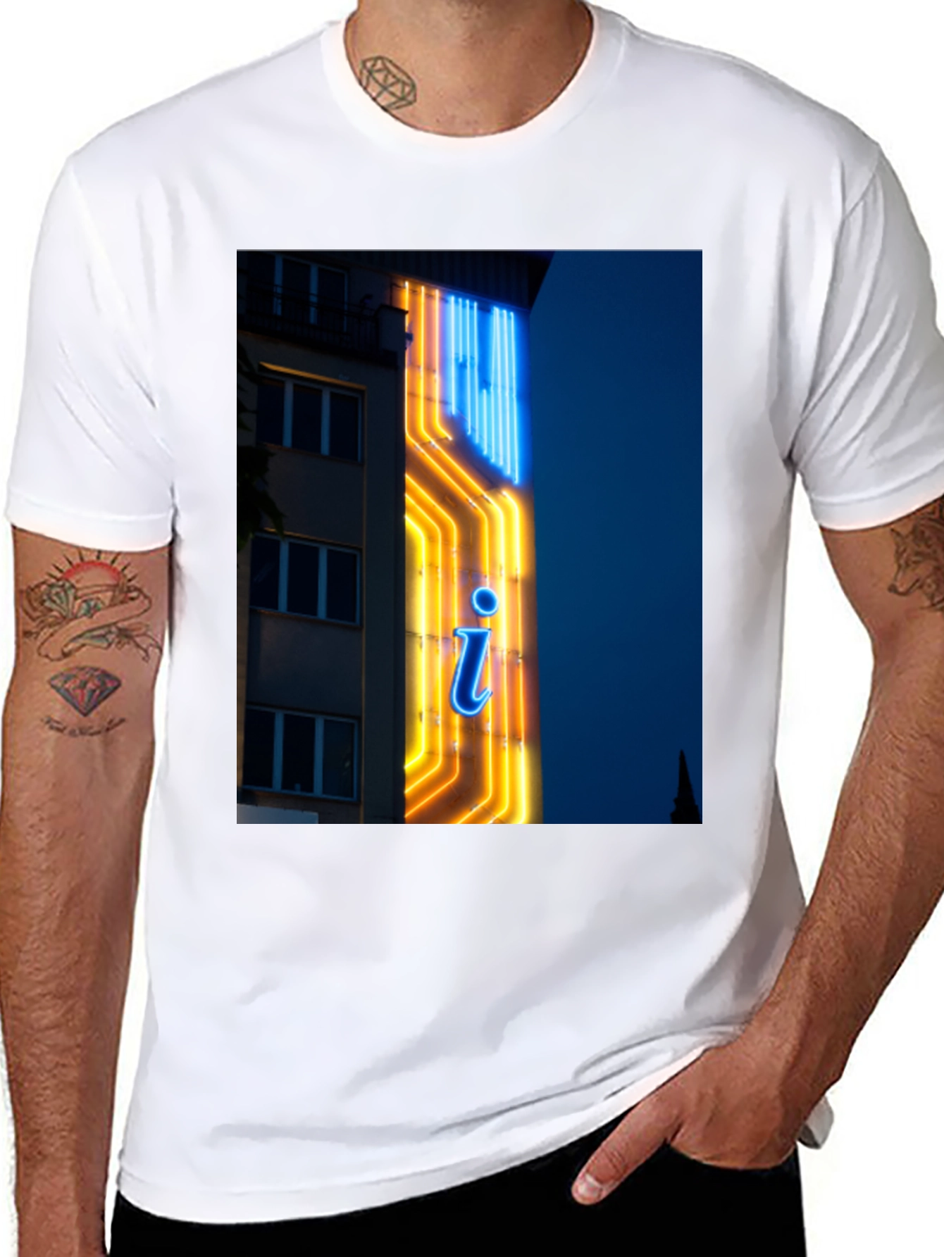 Neon Sign Graphic T-Shirt