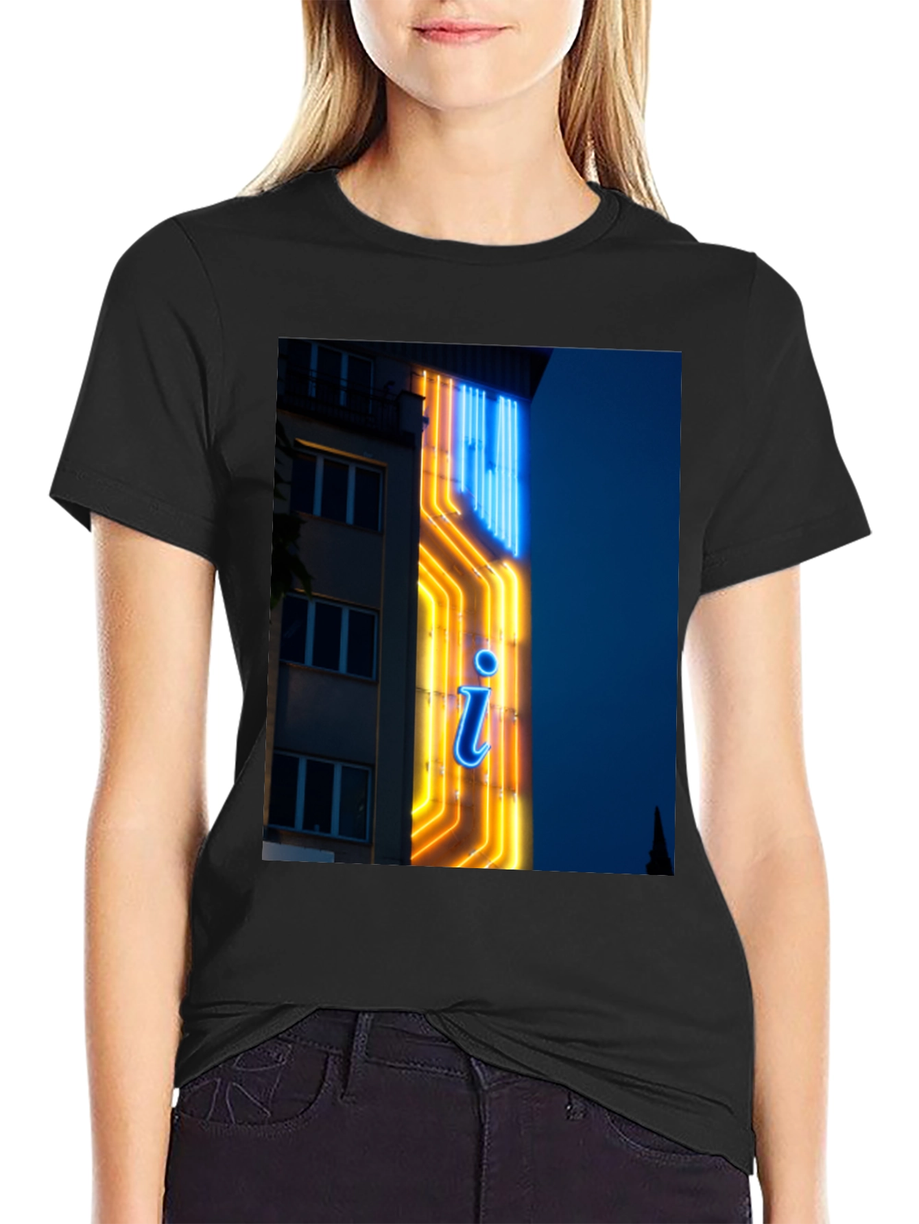 Neon Sign Graphic T-Shirt