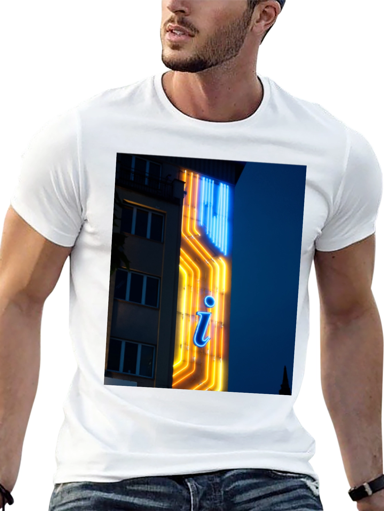 Neon Sign Graphic T-Shirt