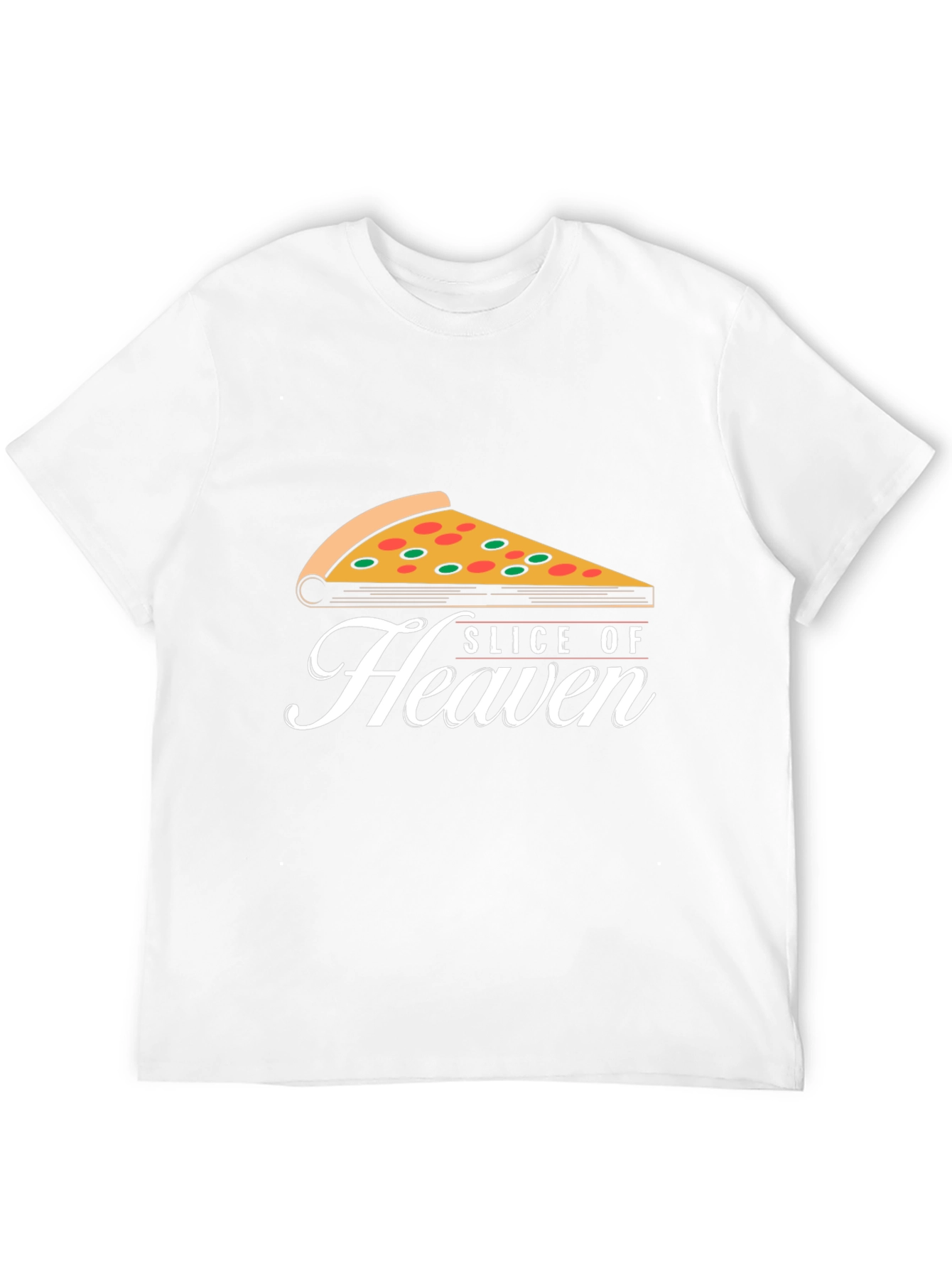 Slice of Heaven Pizza Graphic Tee - Black
