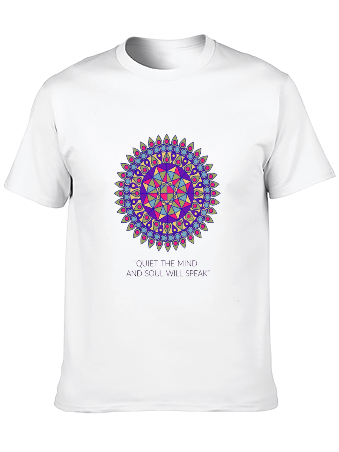 Mandala Design Black T-Shirt
