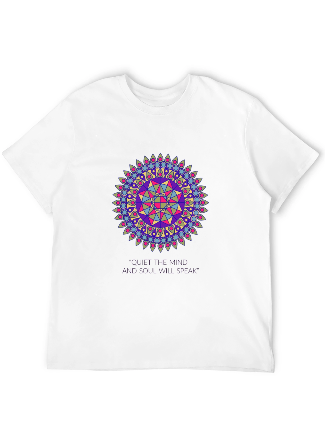 Mandala Design Black T-Shirt