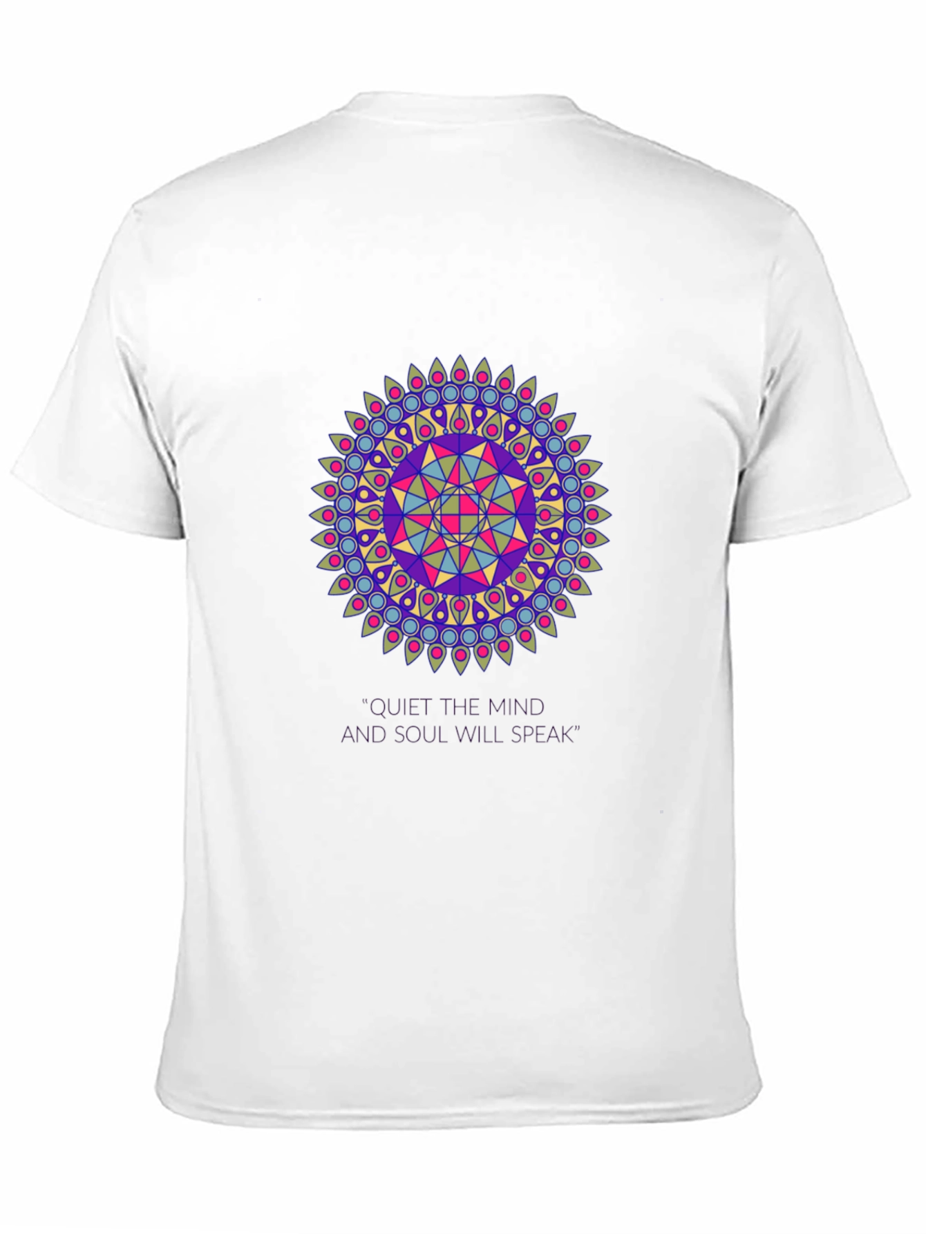 Mandala Design Black T-Shirt
