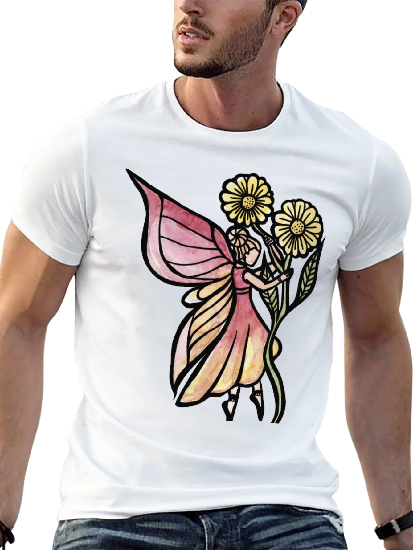 Fairy Graphic Black T-Shirt
